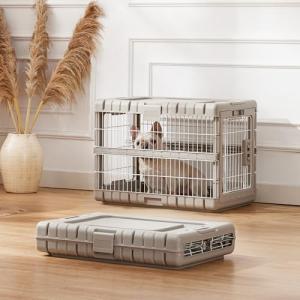 ZOMISIA Collapsible Dog Crate for Medium Dogs