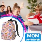 Kids Pink Dog Backpack for Preschool and School