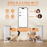 UPAWPIA WiFi Automatic Dog and Cat Feeder