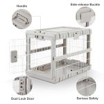 ZOMISIA Collapsible Dog Crate for Medium Dogs