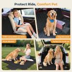 Upgraded Dog Car Seat Cover for Back Seat