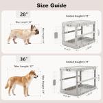 ZOMISIA Collapsible Dog Crate for Medium Dogs