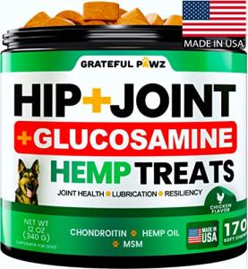 Hemp Joint Supplement Chews for Dogs - 170 Treats
