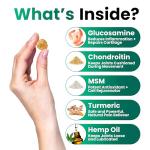 Hemp Joint Supplement Chews for Dogs - 170 Treats