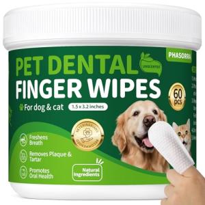 Dog Dental Care Wipes - Freshen Breath & Clean Teeth