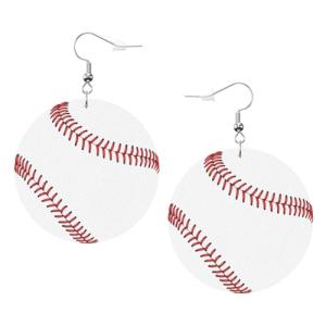 Colorful Dog-Themed Faux Leather Dangle Earrings