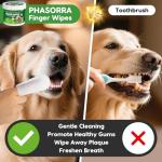 Dog Dental Care Wipes - Freshen Breath & Clean Teeth