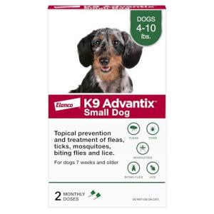 K9 Advantix Flea and Tick Prevention for Small Dogs
