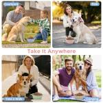 Set of 2 Portable Silicone Dog Bowls