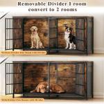 Large Double Dog Crate for Two Dogs