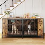 Large Double Dog Crate for Two Dogs