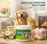 Dog Dental Care Wipes - Freshen Breath & Clean Teeth
