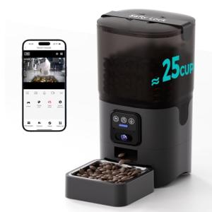 Smart Automatic Pet Feeder with Camera and WiFi