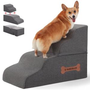 4-Step Dog Stairs for Beds, Couches, and Cars