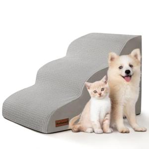 Aodisman 3-Step Non-Slip Dog Ramp for Sofa