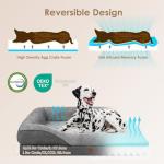 EHEYCIGA Waterproof Dog Bed for Large Dogs