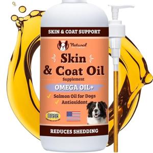 Natural Dog Skin & Coat Oil with Pump
