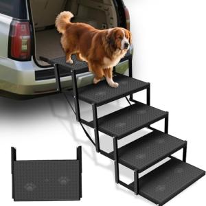 Dog Car Stairs for Large Dogs - 5 Steps