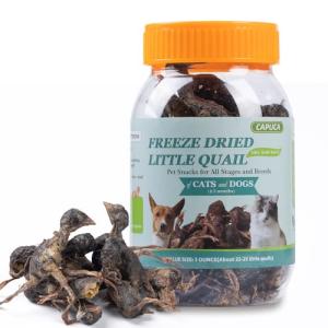 Freeze-Dried Quail Treats for Dogs and Cats