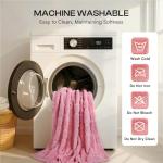 Soft Pink Small Dog Blanket - Washable & Cozy