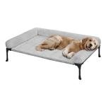 Veehoo Orthopedic Elevated Dog Bed with Plush Bolster