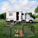 Heavy Duty 8-Panel Dog Playpen - 24" High