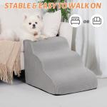 Aodisman 3-Step Non-Slip Dog Ramp for Sofa