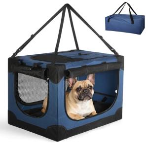 Crazydeer Portable Soft Dog Crate for Travel
