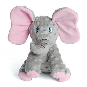 DODODOLA Cute Elephant Dog Toy with Crinkle Paper