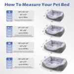INVENHO Medium Orthopedic Dog Bed - Soft & Washable