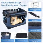 Crazydeer Portable Soft Dog Crate for Travel