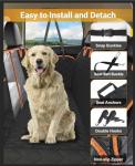 Waterproof Dog Car Seat Cover with Hammock Design