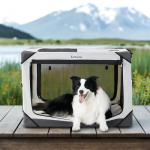 Portable Collapsible Dog Crate for Large Pets