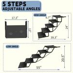 Dog Car Stairs for Large Dogs - 5 Steps