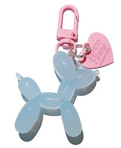 Cute Jelly Balloon Dog Keychain for Bags