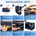 Crazydeer Portable Soft Dog Crate for Travel