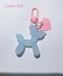 Cute Jelly Balloon Dog Keychain for Bags