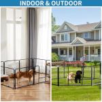 Heavy Duty 8-Panel Dog Playpen - 24" High