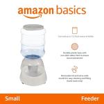 Amazon Basics 6-Pound Gravity Pet Feeder, Gray