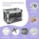 Portable Collapsible Dog Crate for Large Pets