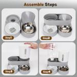 Automatic 2-in-1 Pet Feeder and Water Dispenser