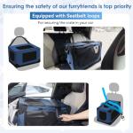 Crazydeer Portable Soft Dog Crate for Travel