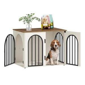 Wooden Dog Crate Furniture for Small/Medium Dogs
