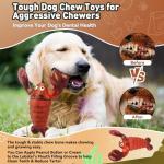 Indestructible Squeaky Dog Toys for Aggressive Chewers