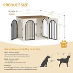Wooden Dog Crate Furniture for Small/Medium Dogs