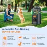 Ultrasonic Bark Control Device with Solar Charging