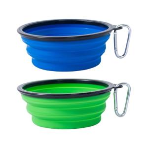 Collapsible Dog Bowls - Portable 2 Pack Set