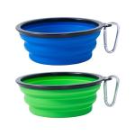 Collapsible Dog Bowls - Portable 2 Pack Set