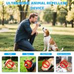 Ultrasonic Dog Bark Deterrent with Rechargeable Battery