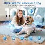 Rechargeable Waterproof Ultrasonic Bark Collar for Dogs